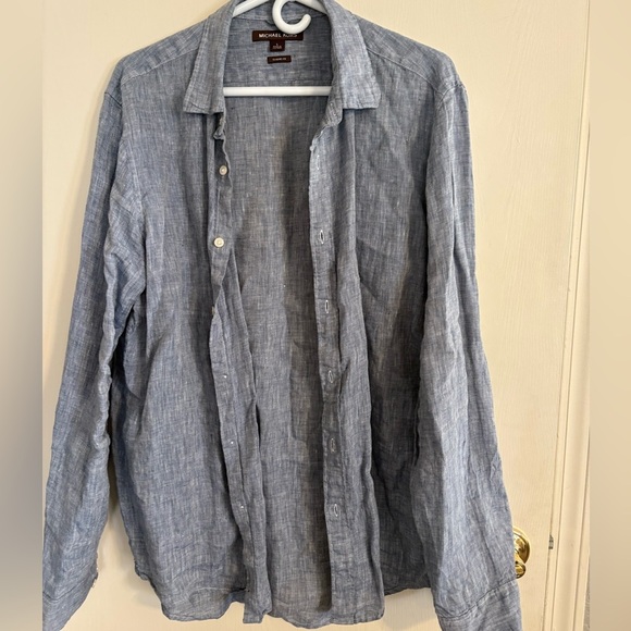 Michael Kors Classic Blue Shirt - Picture 2 of 4